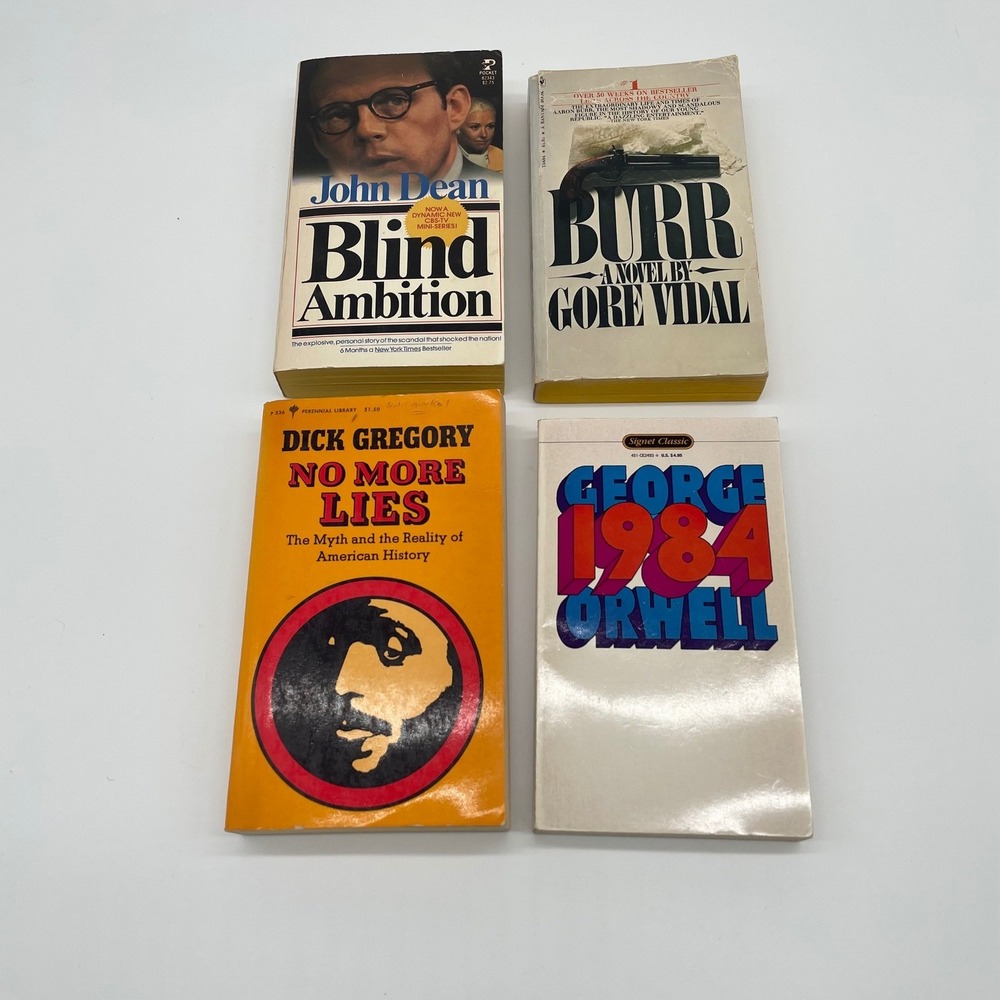 Vintage Political & History Book Lot 4 1984 Burr Blind Ambition No More Lies